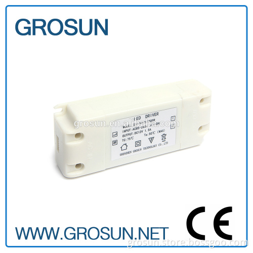 China Supplier Isolated Output 100-240Vac Led Transformer 18W 12V Led Driver for sell